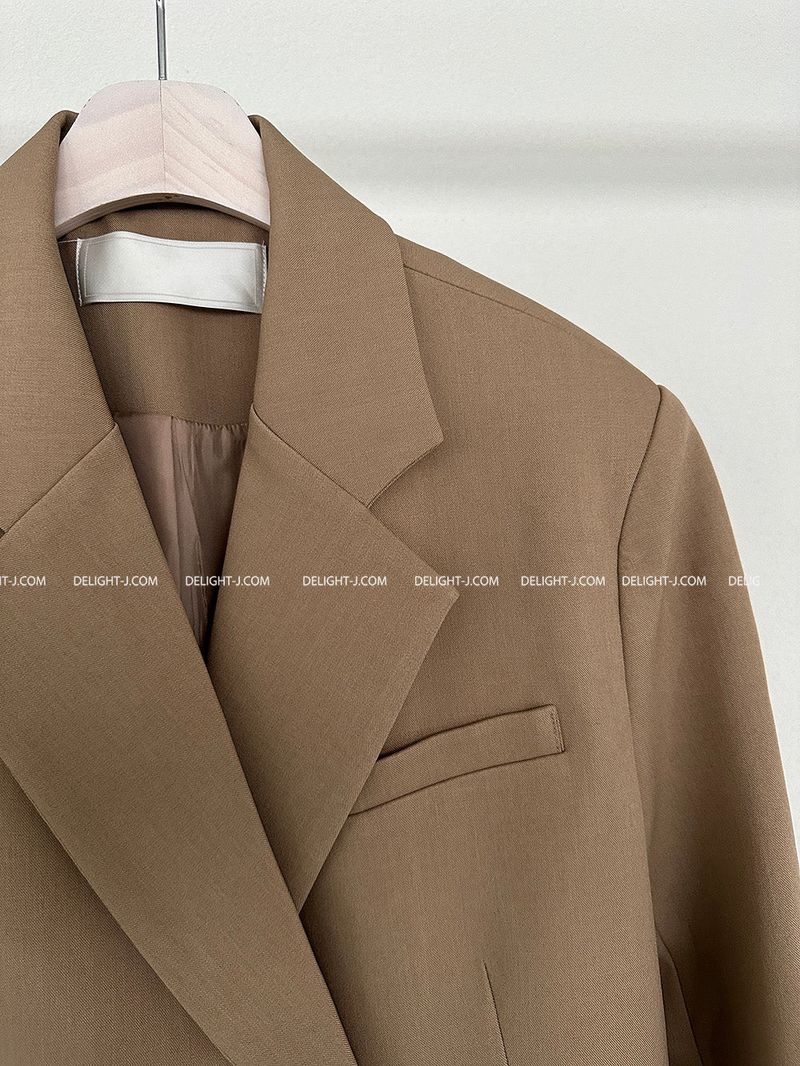 double collar oversized fit blazer jacket