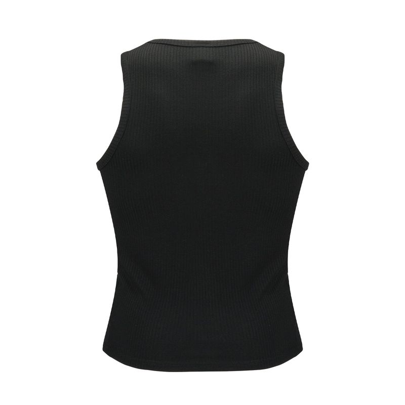 Double Loop Logo Sleeveless Black