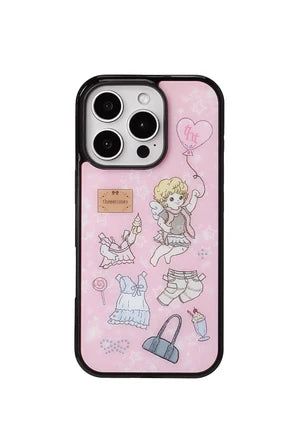 threetimes(スリータイムズ)の「【即日発送】Angel dress-up iphone case(Smartphone Accessories)」
