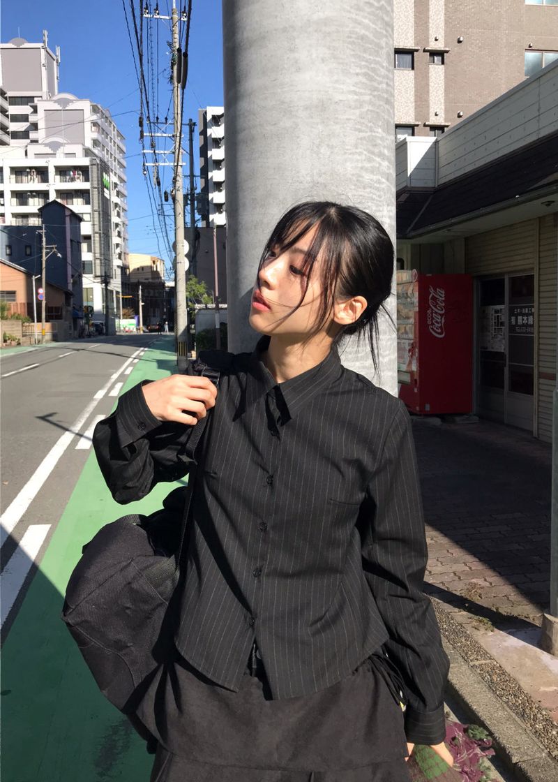  STRIPE BLEND SHIRT
