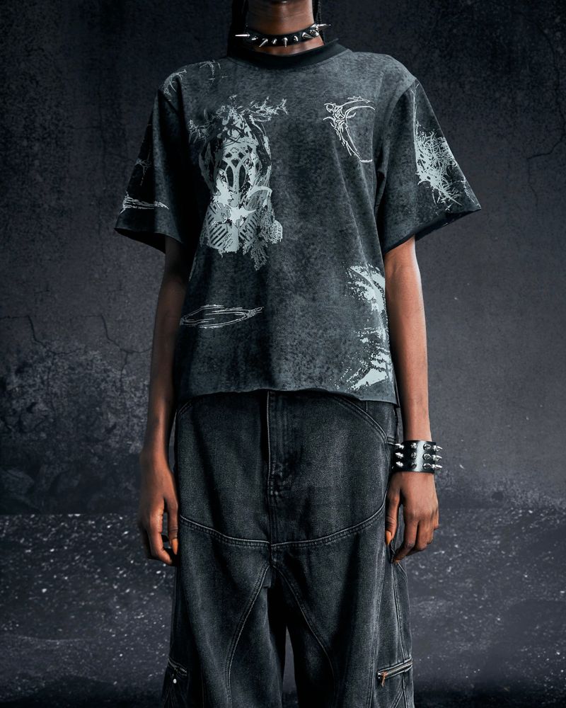 "ØNYX WAXED T SHIRT"