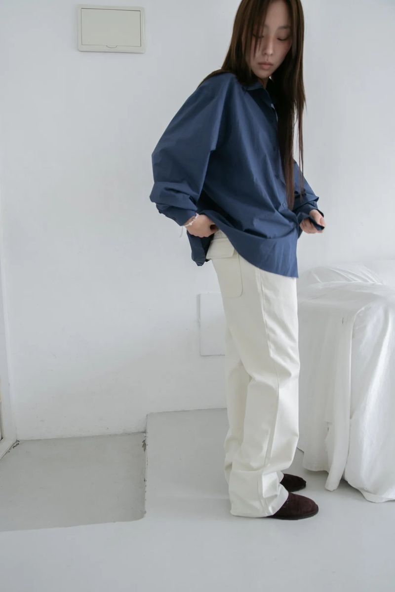 regular bisou cotton pants(2colors)