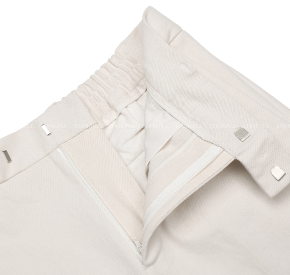 Logane Brushed Slim 9 Part Back Banding Cotton Pants