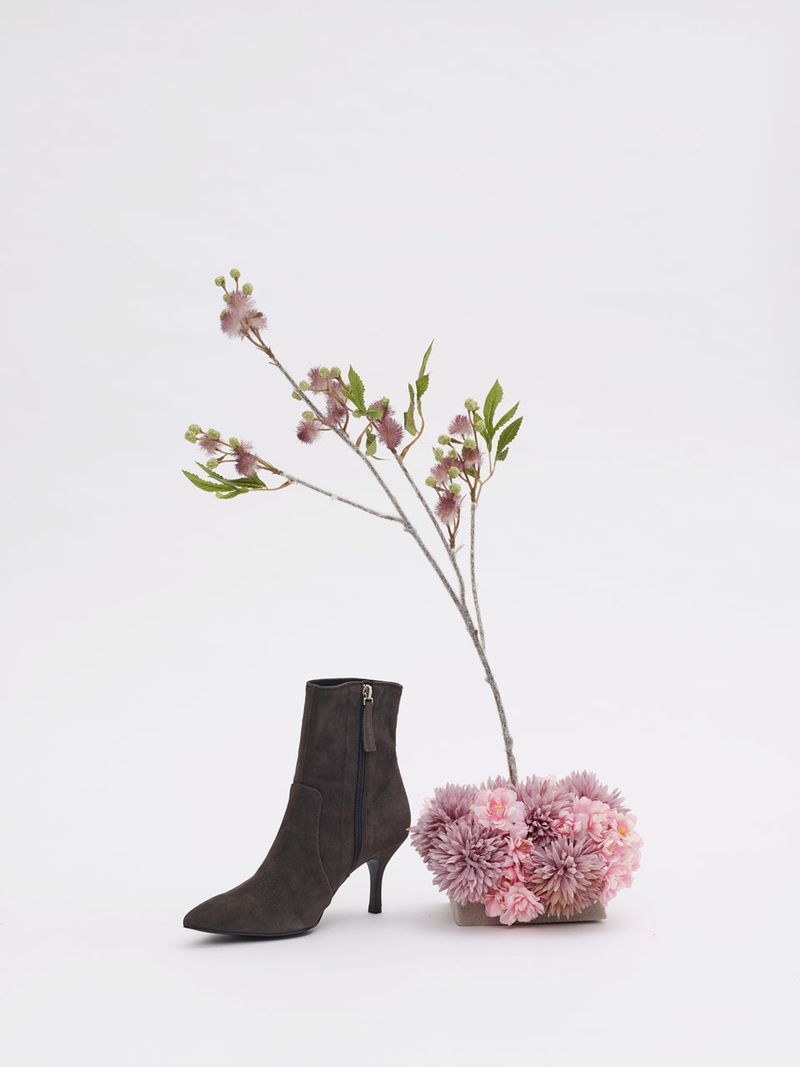 Socks Boots_Gray Suede