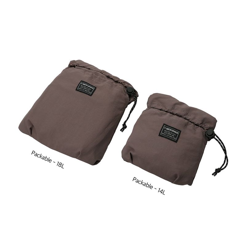 ID Packable String Backpack 18L / Mud