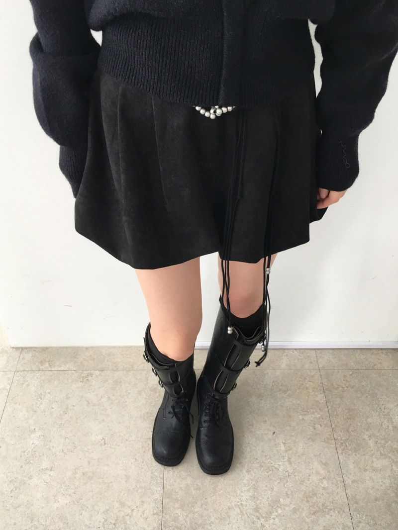 パンプキンスエードバンディングショーツ