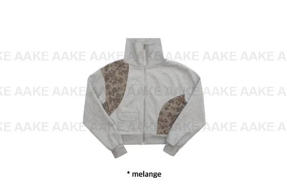 FLOWER PANEL HIGH-NECK JUMPER