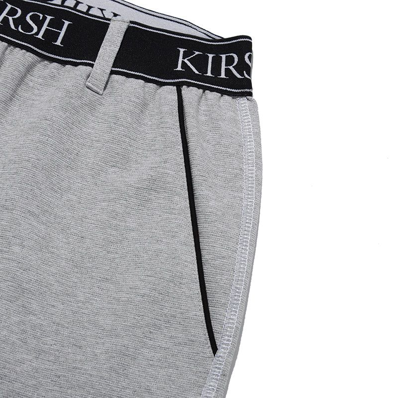 DOODLE CHERRY HALF LENGTH BANDING PANTS [MELANGE GRAY]