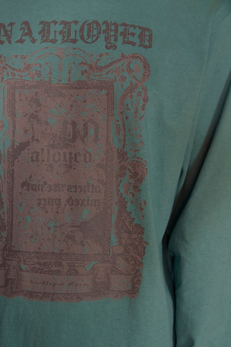 GARDEN FRAME LONG SLEEVE T SHIRT / MINT
