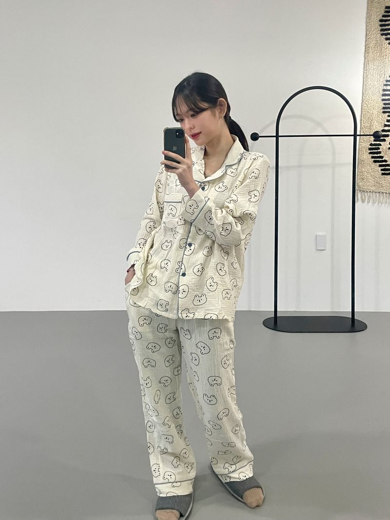 Cozy bear pajamas