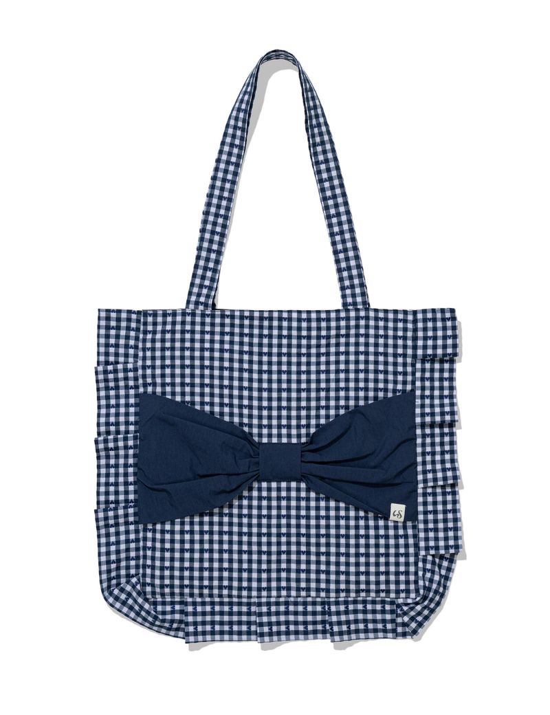 RIBBON ECO BAG(NAVY)