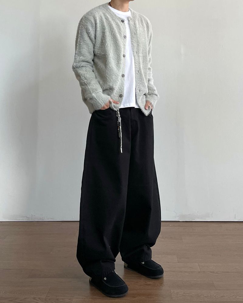 Pilling Angora Knit Cardigan