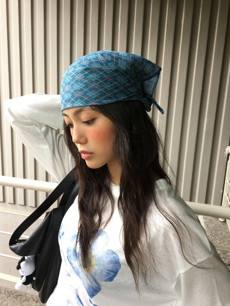 Kale check bandana (2color)
