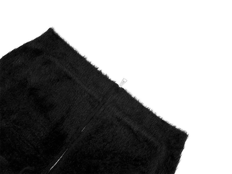 Shaggy Angora Knit Zip-Up
