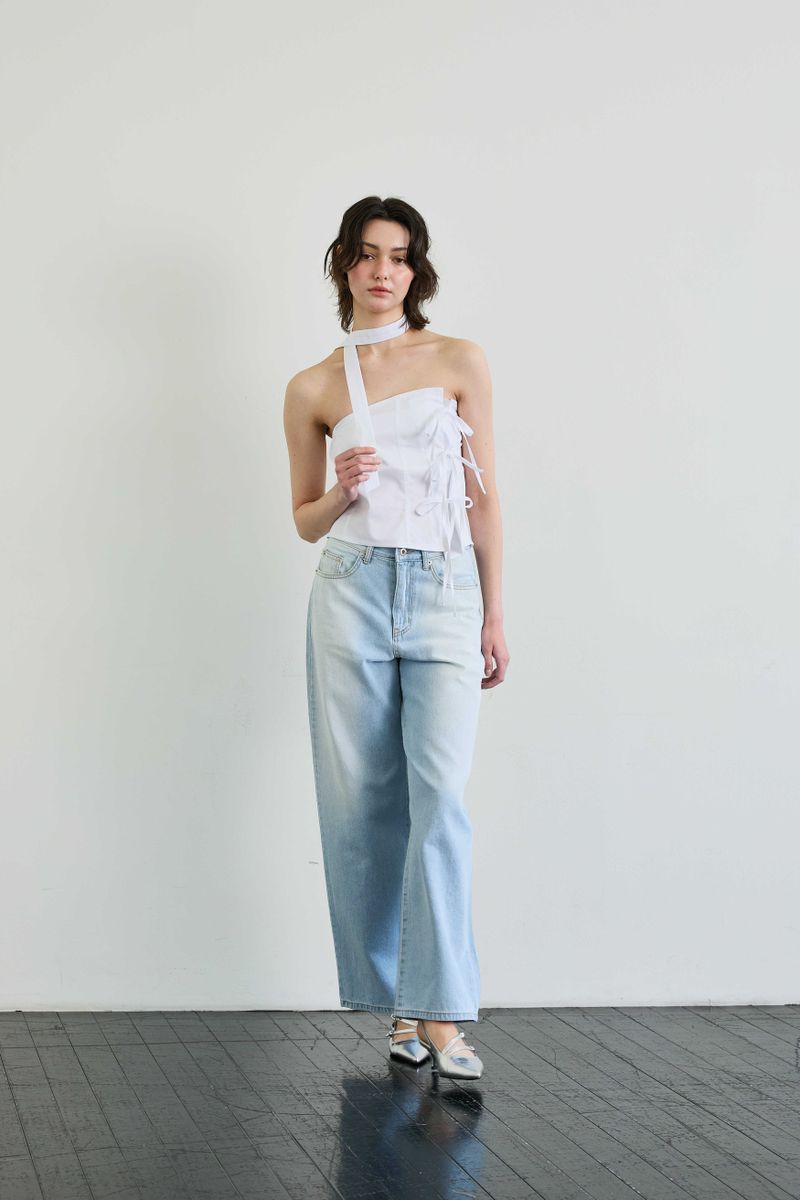ELFIN SCARF TOP / WHITE