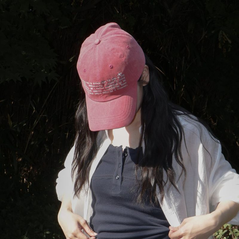Pai oui（パイウィ）の「Little-dreamer washed ball cap_red（Hats）」