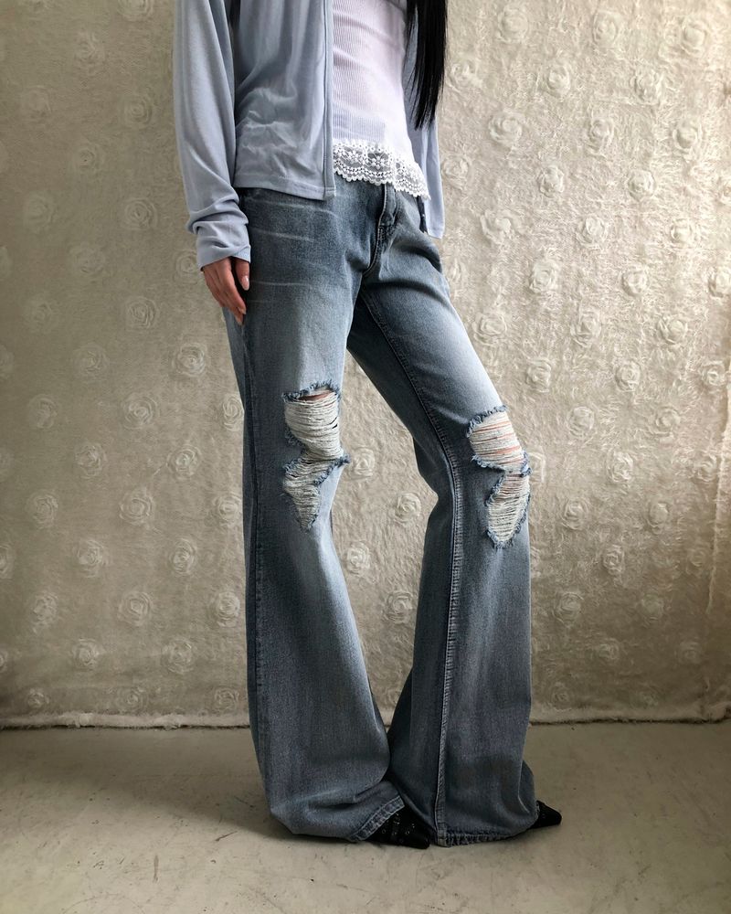 WONDER WONDER（ワンダーワンダー）の「Marten Distressed Bootcut Pants（Pants）」