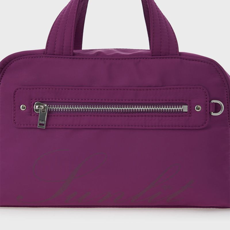 Lettering Cross Tote Bag (Purple)