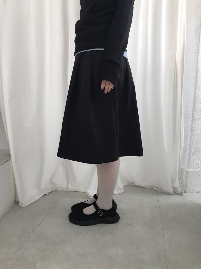ベーシックミディスカート