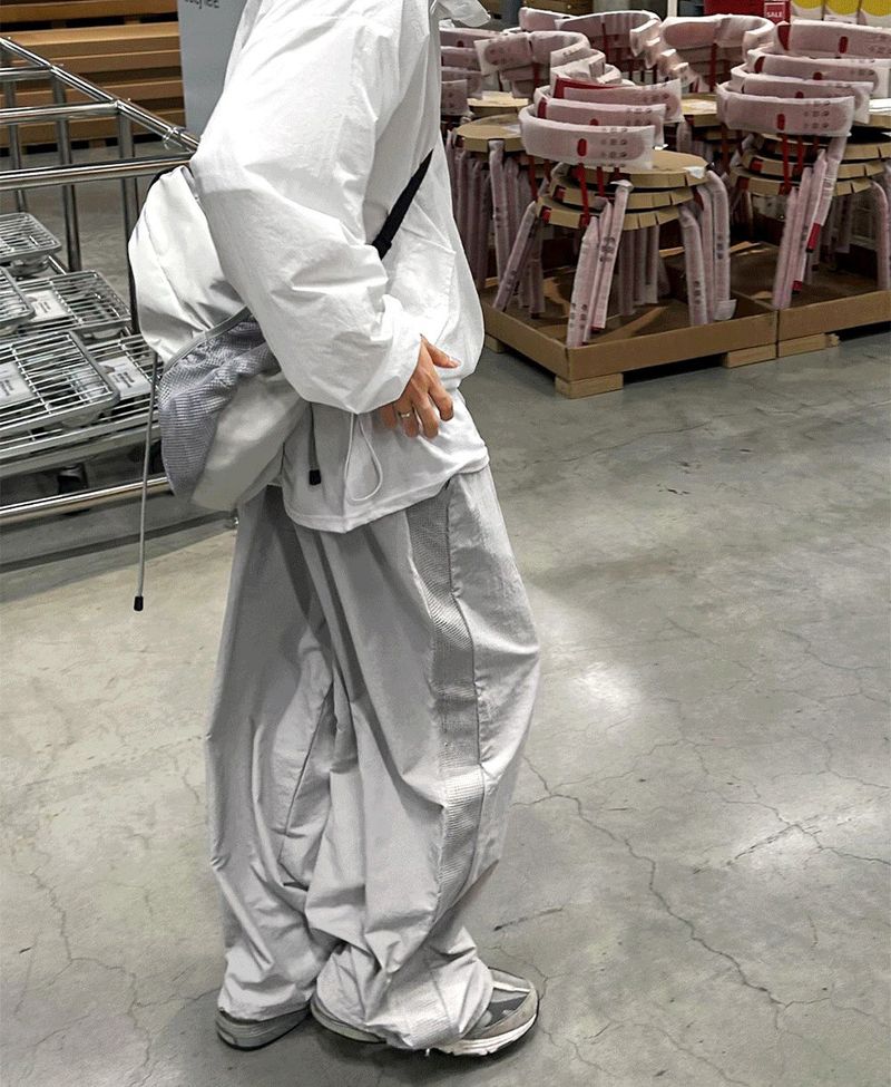 mesh side line pants
