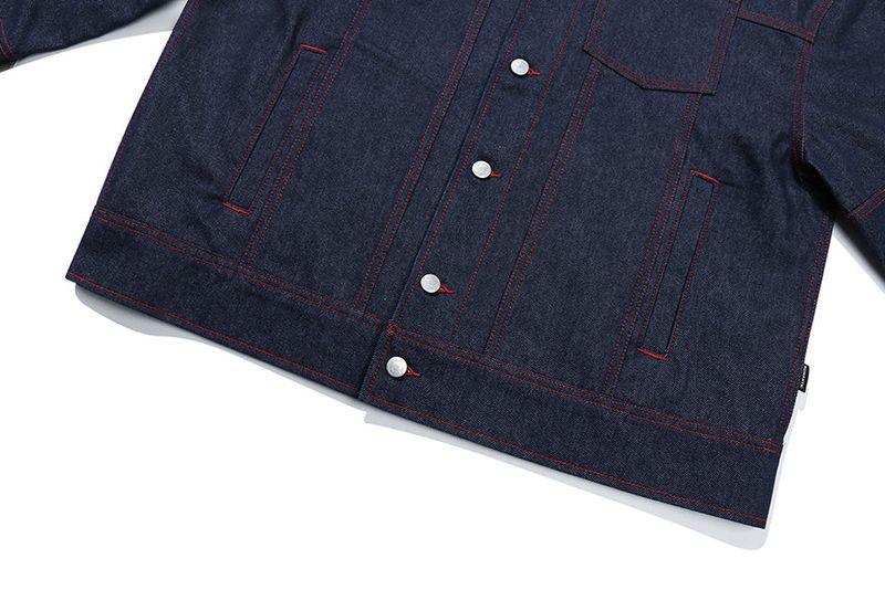 STITCH DENIM TRUCKER JACKET_BLUE