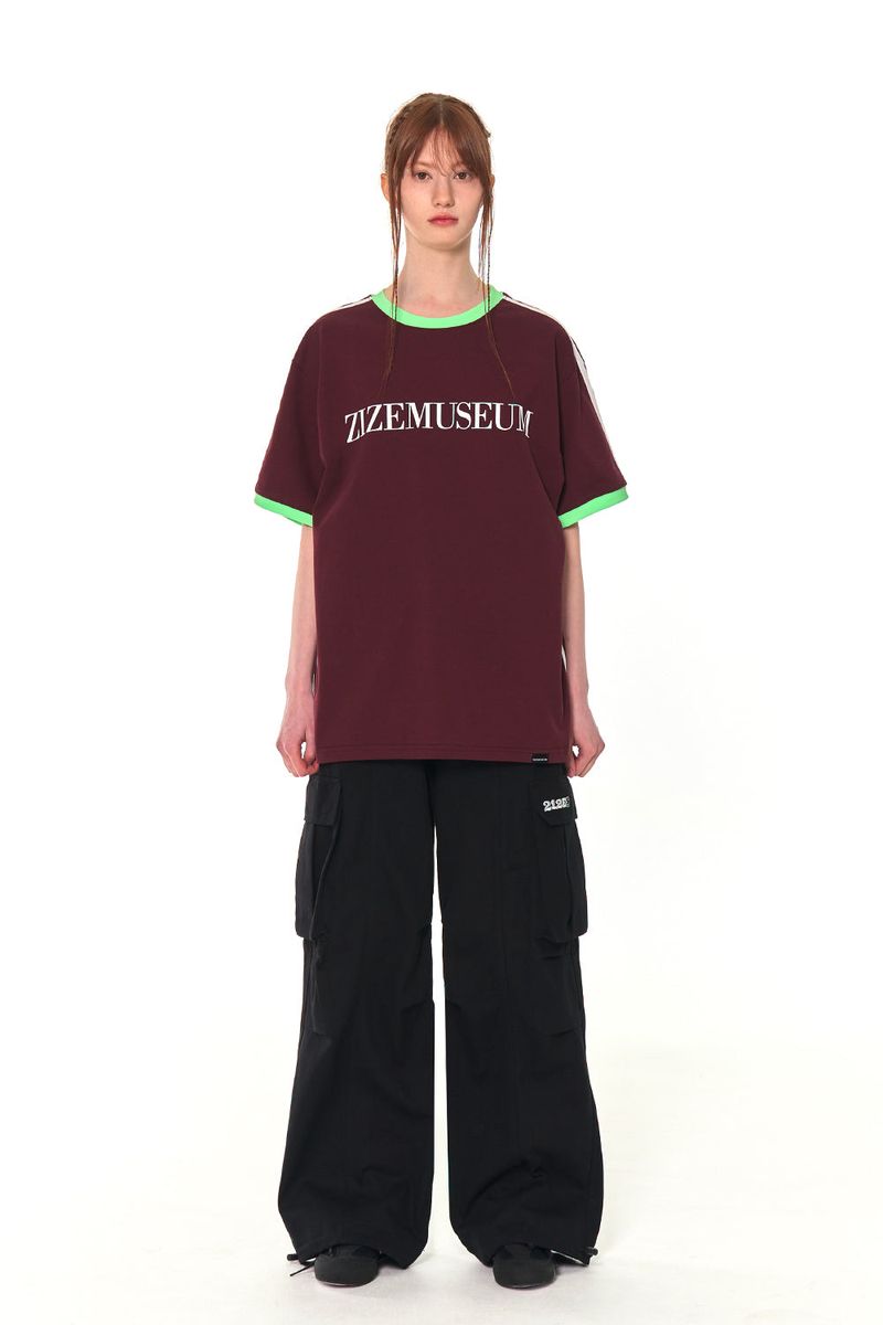 COLORS LINE LINGER LINE T-SHIRTS (BURGUNDY)
