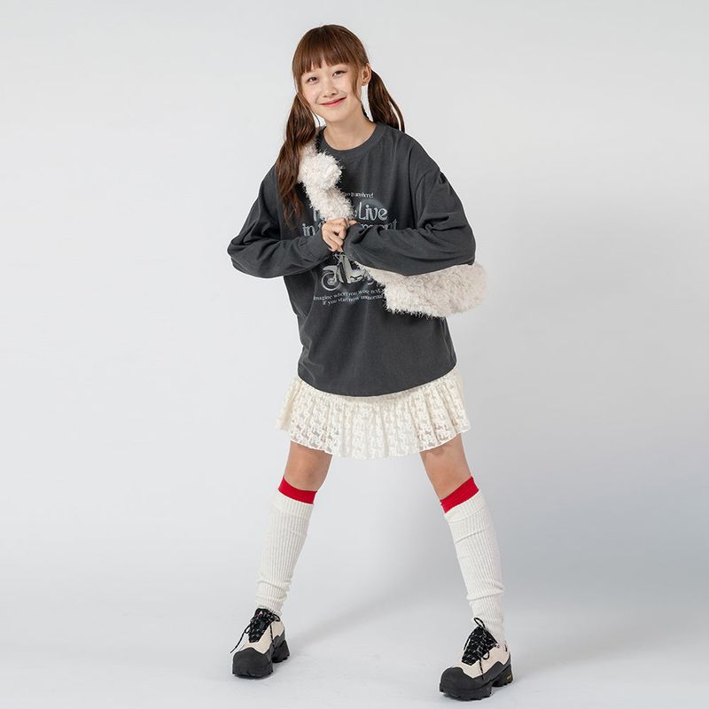 ZOE RIBBON MINI SKIRT_CREAM