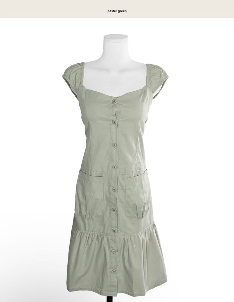 [vintage] monini off-pocket long cotton cover ops