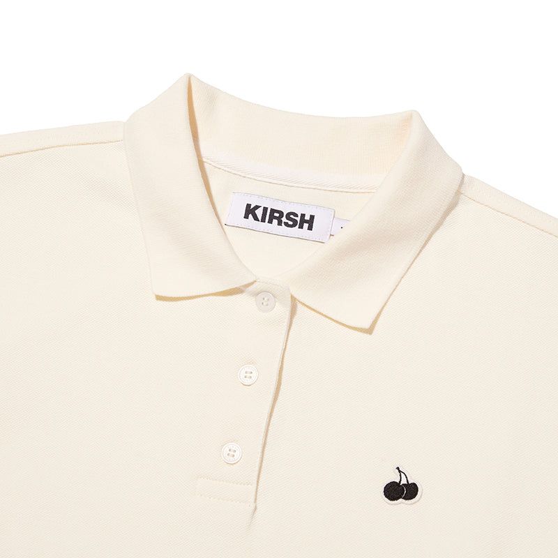 MONO CHERRY CROP PIQUE [IVORY]
