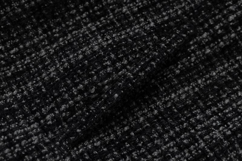 BEADED PIPE EMBROIDERY CROSS JACQUARD DETROIT JACKET