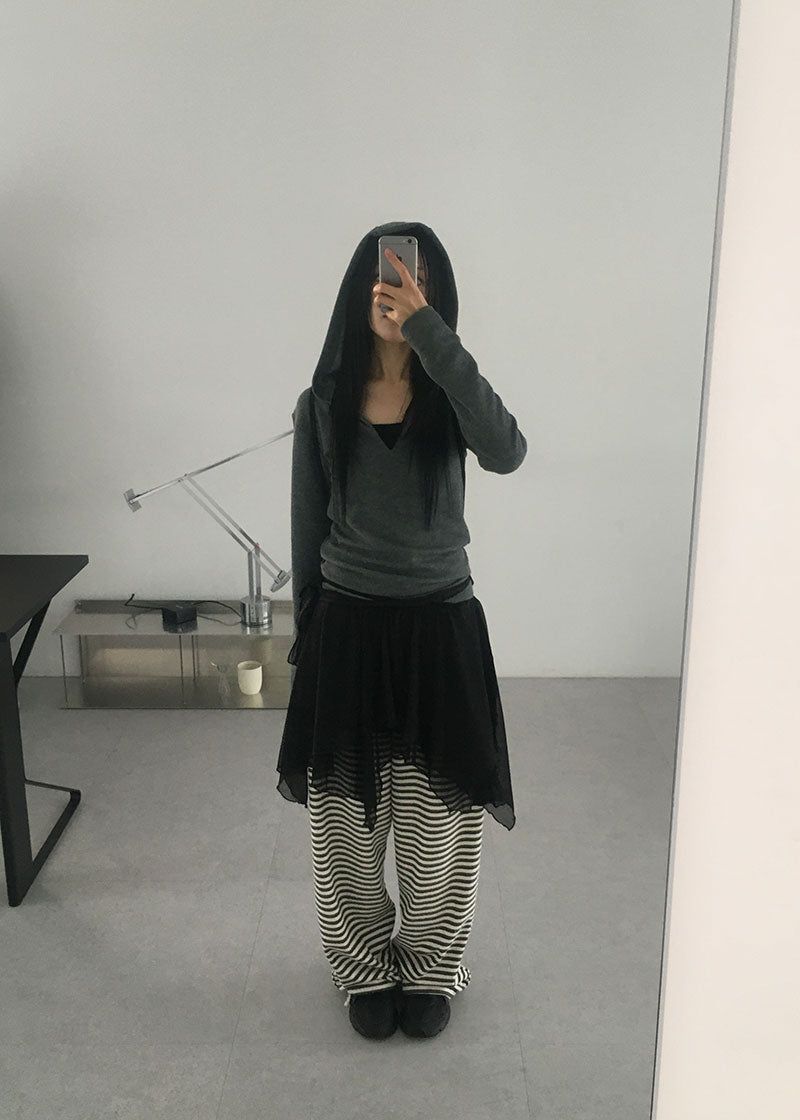 TERRY STRIPE PANTS