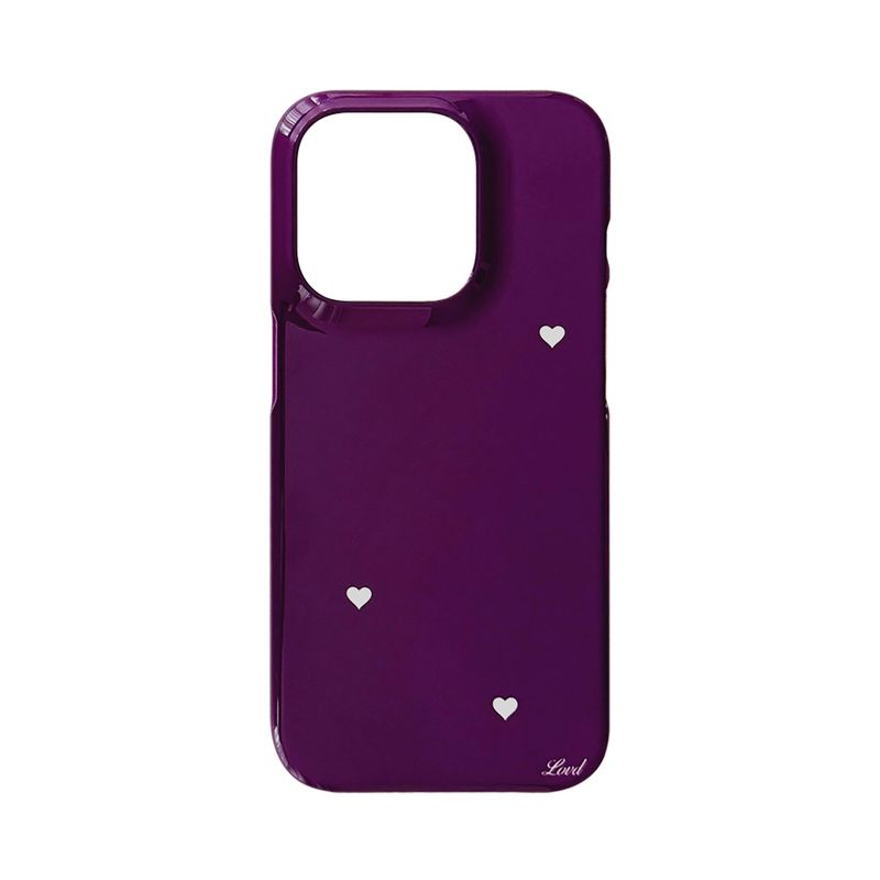LOVD（ラブド）の「[MADE] STARRY HEART PHONE CASE PURPLE (glossy hard)（Smartphone Accessories）」