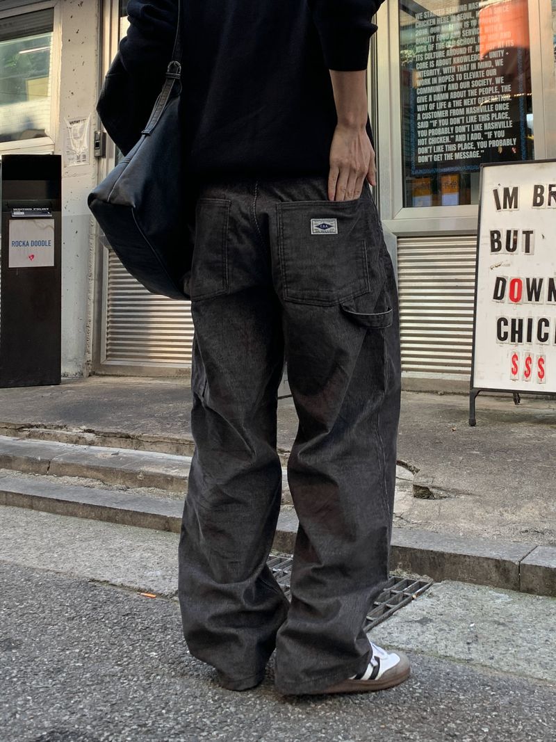 Patch corduroy carpenter denim