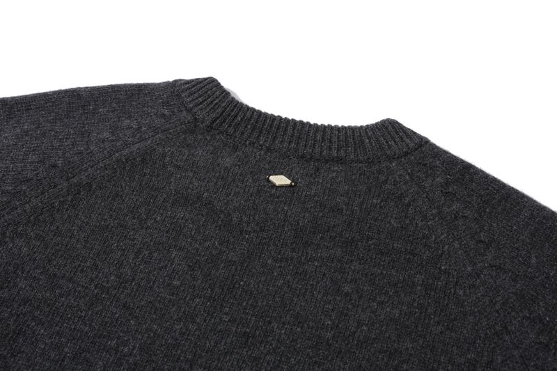 CREWNECK WOOL SWEATER (charcoal)