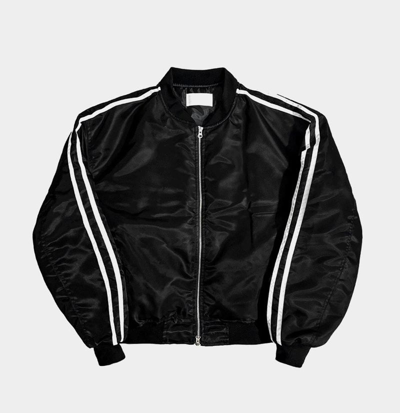 Cropped Track MA-1 Down Jacket