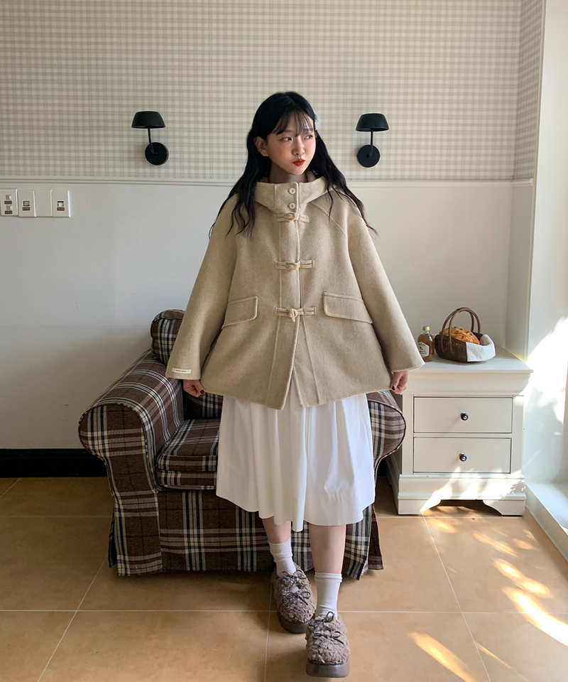 Duffle Half-Length Handmade Coat Jacket