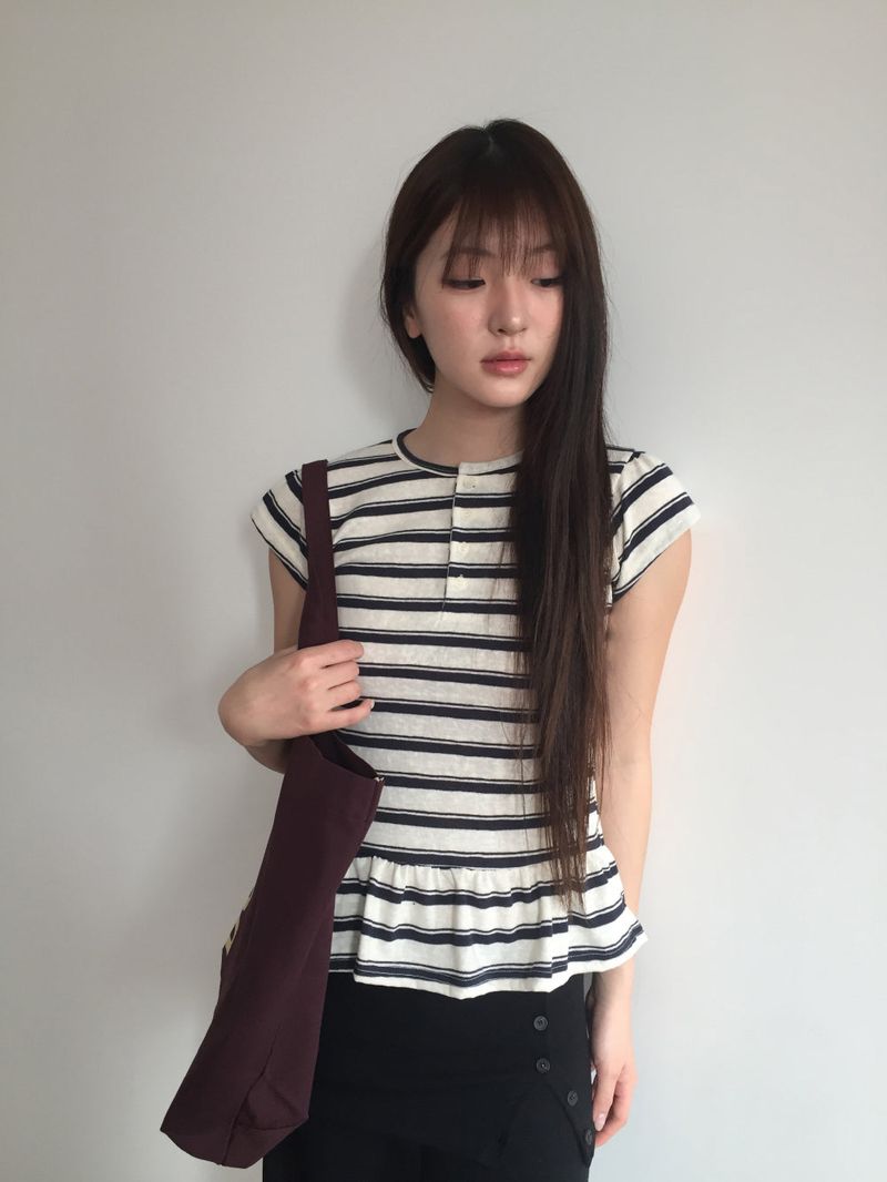 As-side button pants (2color)