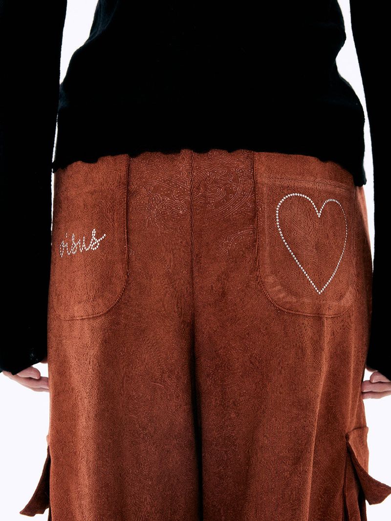  Paisley Corduroy Pants_Brick