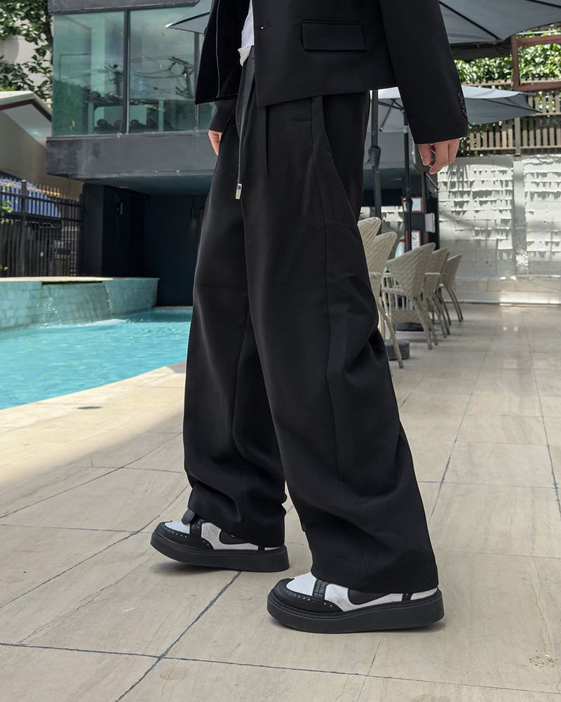 LUMI Back Banding Wide Slacks