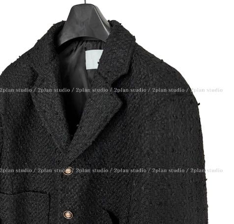 Flat Cropped Tweed Jacket