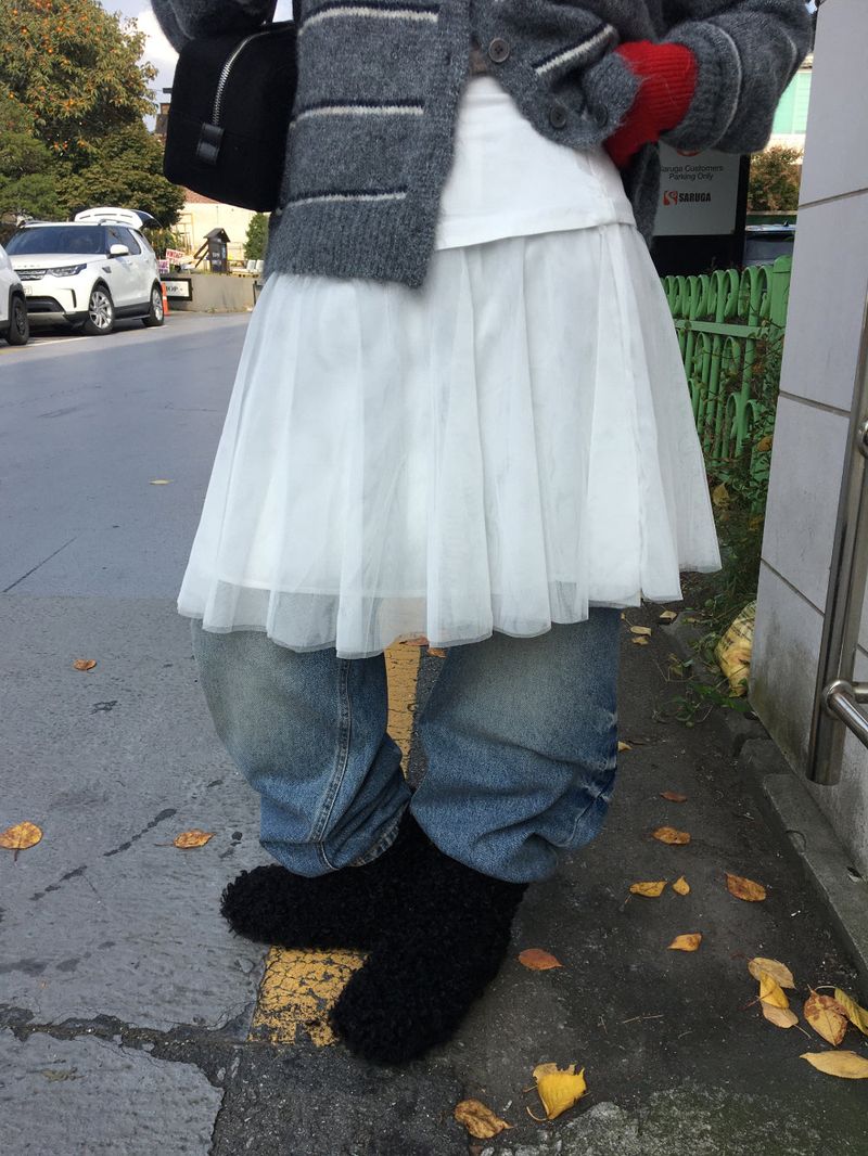 Le Sheer Layered Skirt (1color)