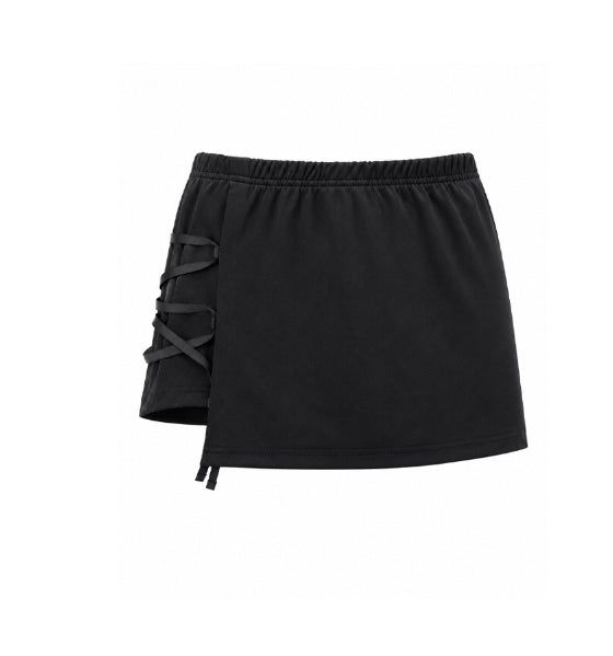 26SS★ [mnem] Corset Detail Mini Skort
