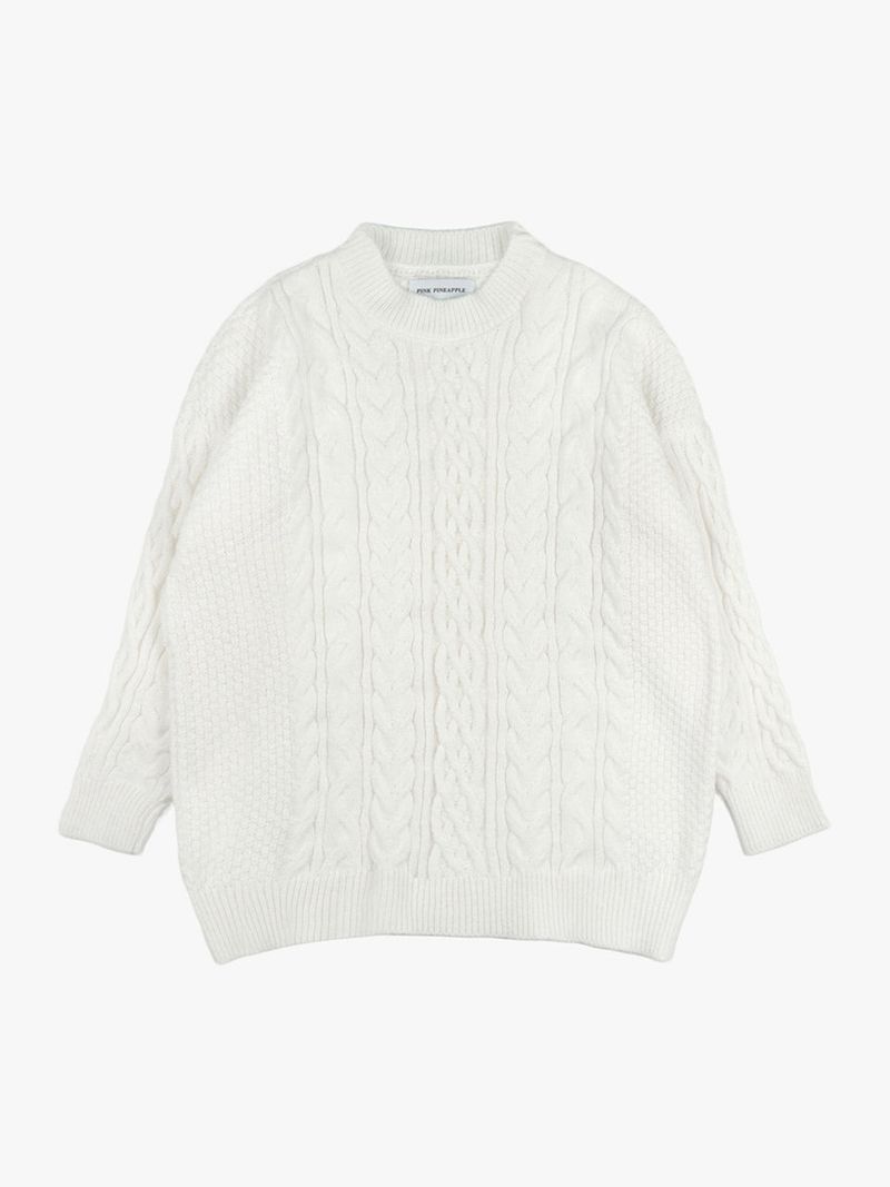 ROUND CABLE SWEATER