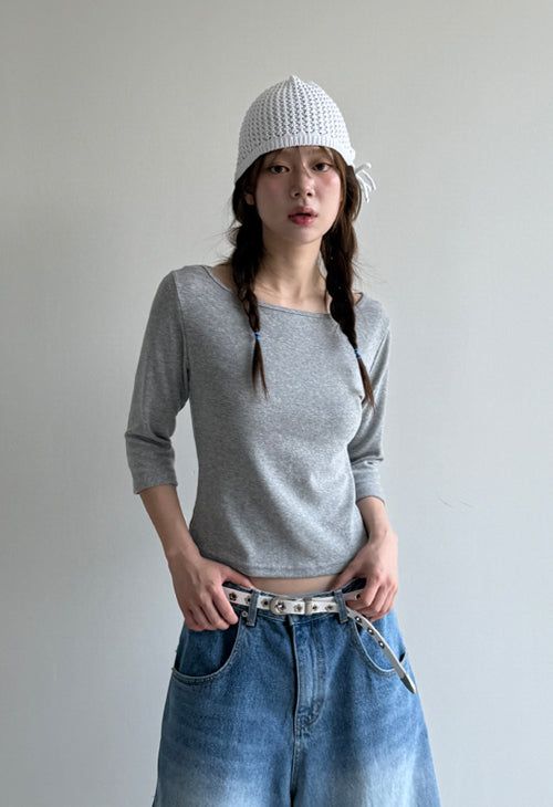 ribbon short beanie