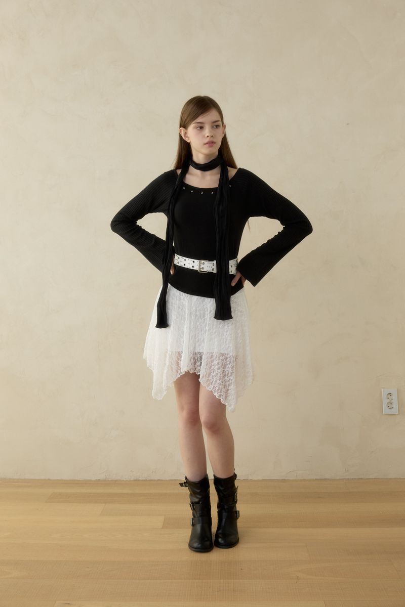 VINTAGE FLORA LACE SKIRT