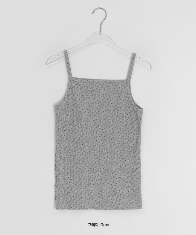 Hatil Floral Ribbed Sleeveless