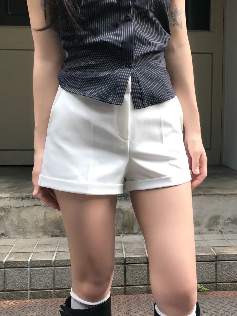 Ditto Roll-Up Half Slacks Shorts
