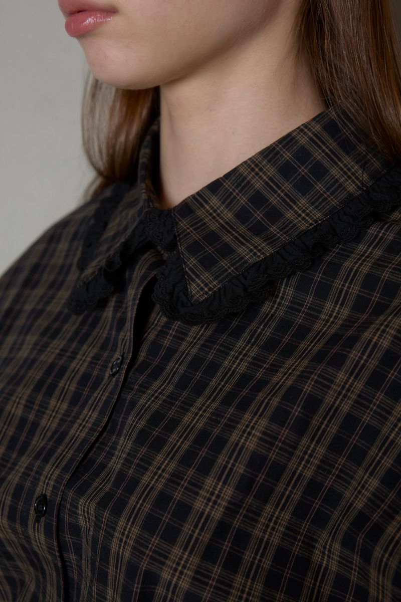 URBAN CHECK BALLOON DRESS