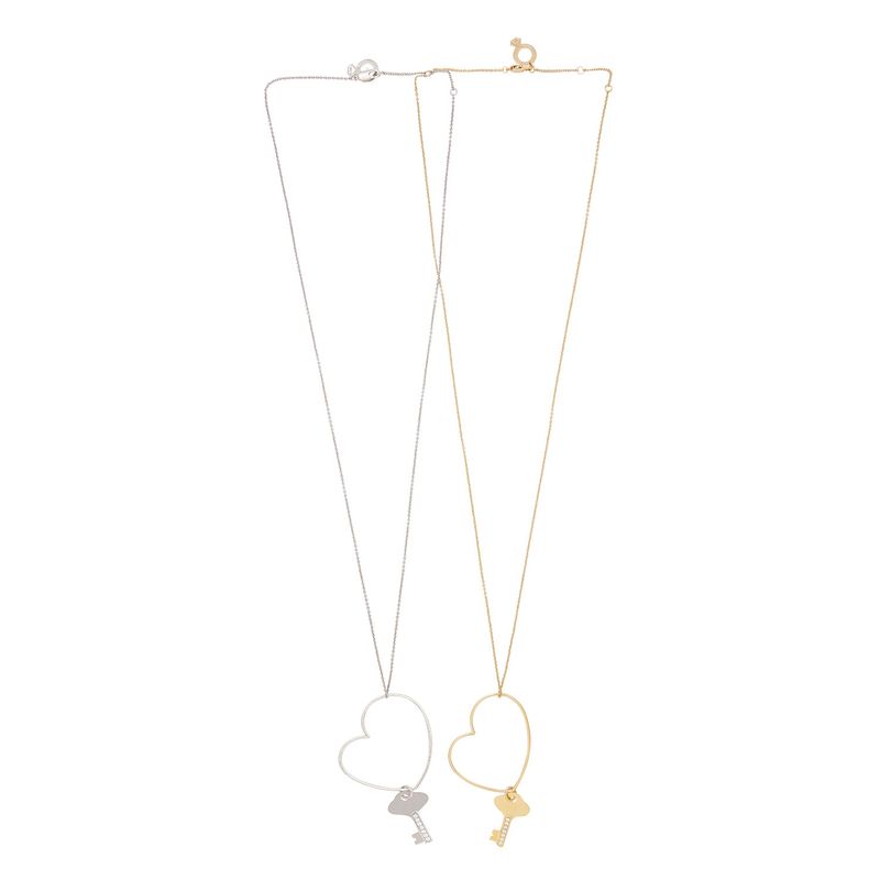 Heart Key Necklace_2 colors