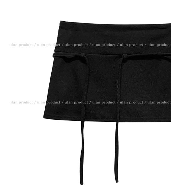 Tote Belted Brushed Skirt